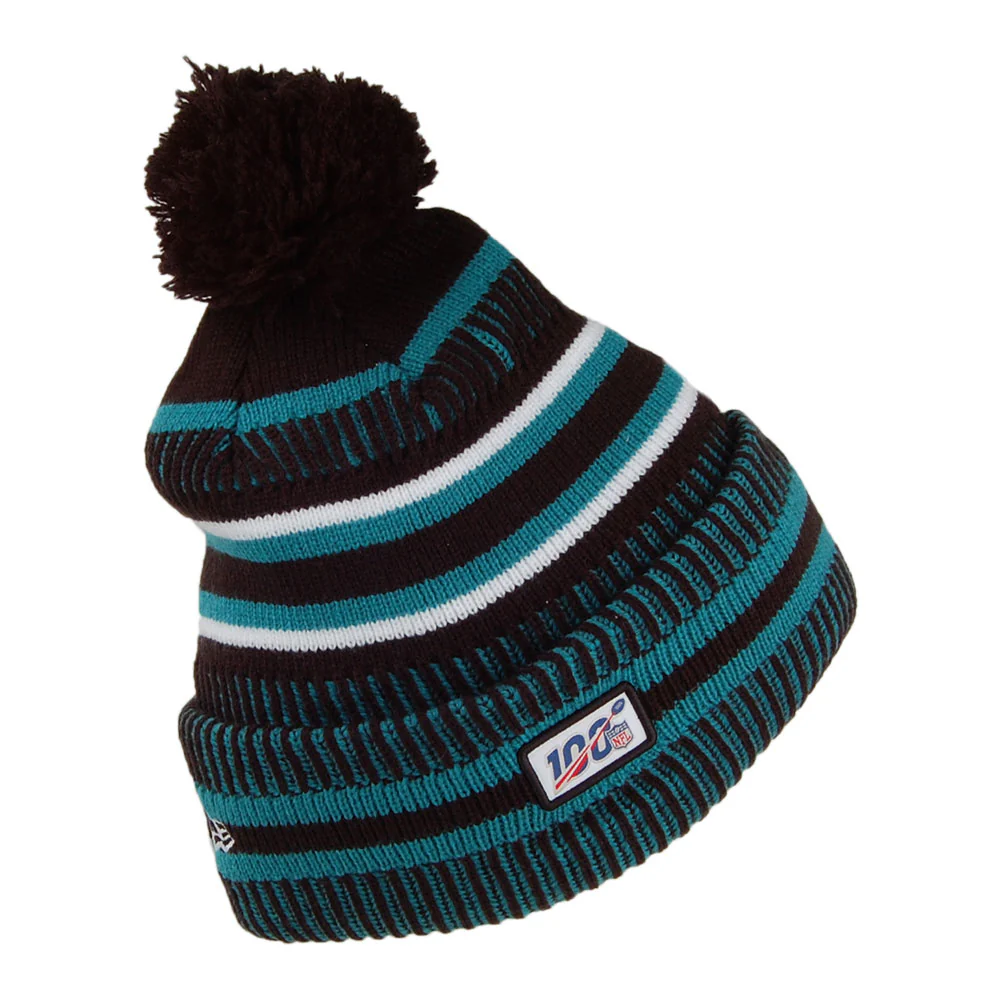 New Era Jacksonville Jaguars Bommelmütze - NFL On Field Knit - Petrol-Schwarz - Image 2
