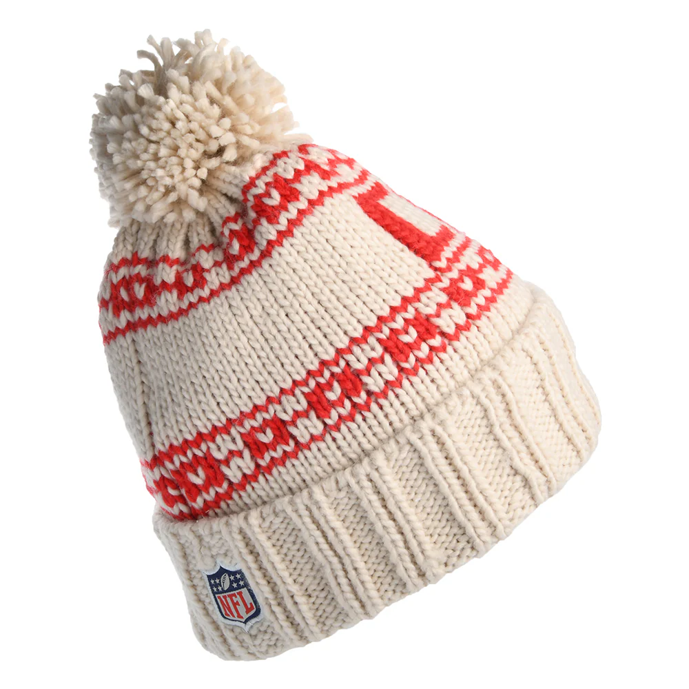 New Era Damen Kansas City Chiefs Bommelmütze - NFL Sport Knit - Hellbeige - Image 2