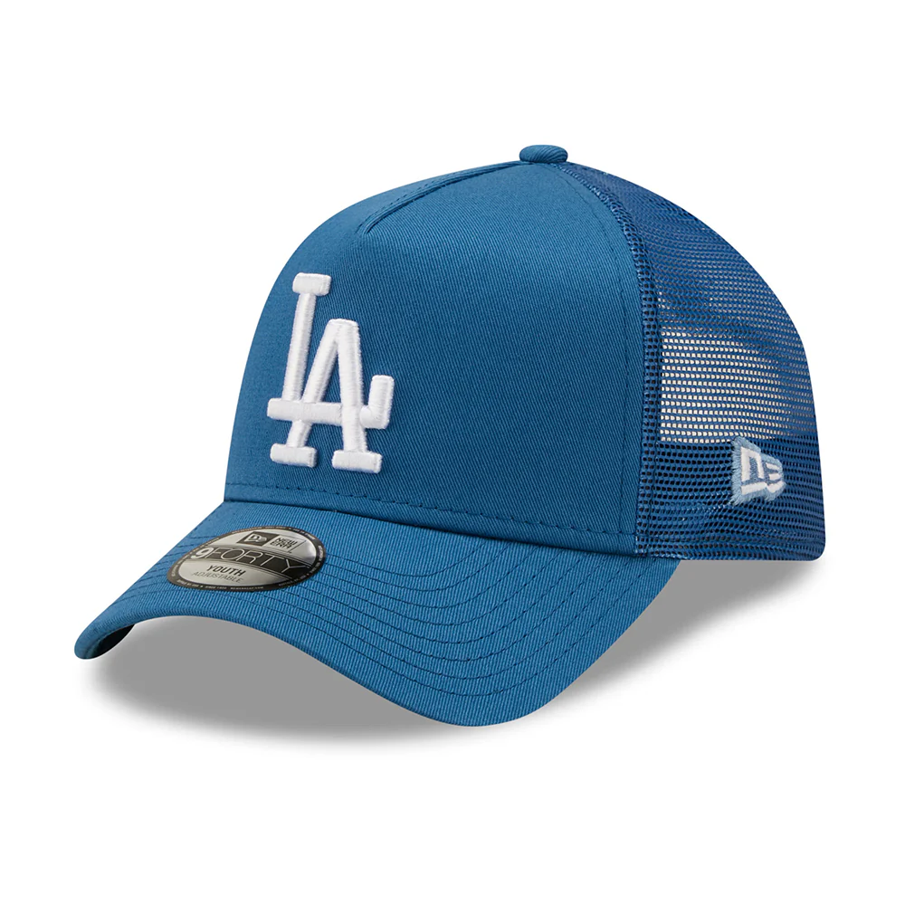 New Era Kinder 9FORTY A-Frame L.A. Dodgers Trucker Cap - MLB Tonal Mesh - Blau