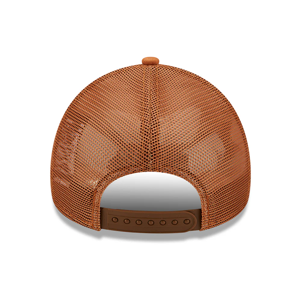 New Era Kinder 9FORTY A-Frame New York Yankees Trucker Cap - MLB Tonal Mesh - Toffee - Image 3