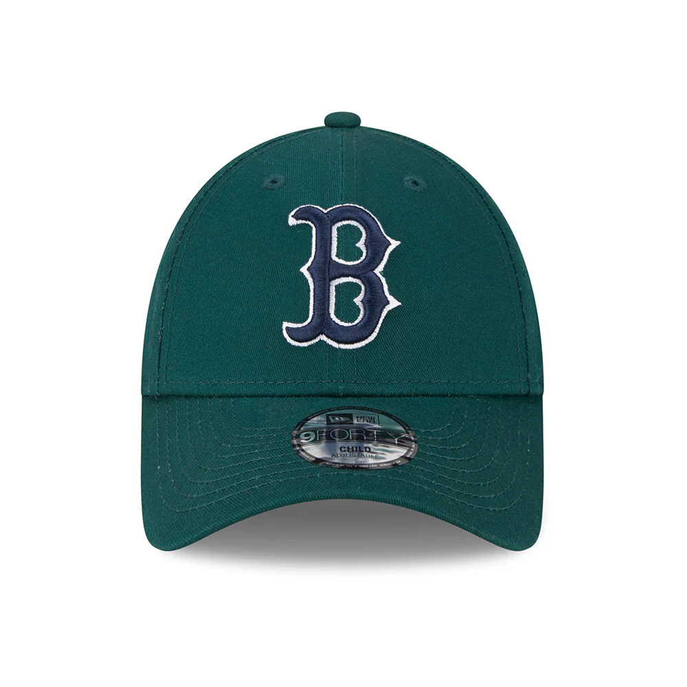 New Era Kinder 9FORTY Boston Red Sox Baseball Cap - MLB League Essential II - Dunkelgrün-Marineblau - Image 2