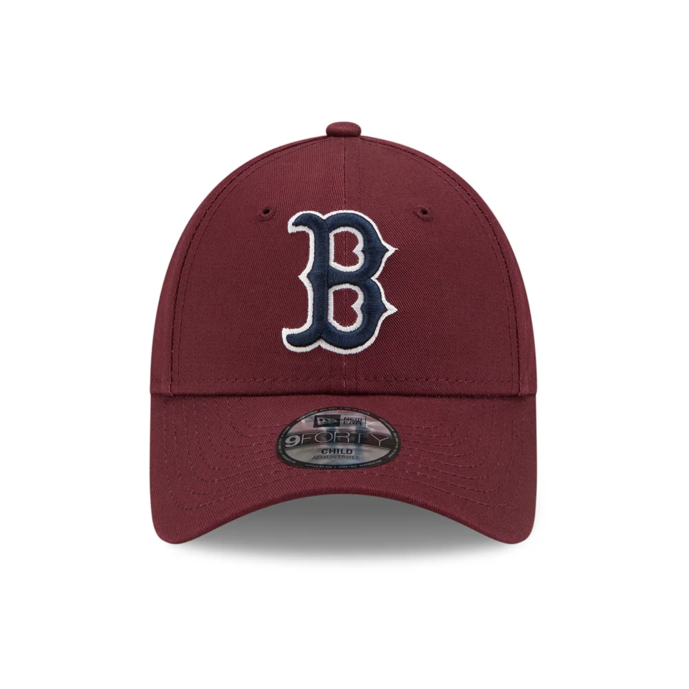 New Era Kinder 9FORTY Boston Red Sox Baseball Cap - MLB League Essential - Kastanienbraun-Marineblau - Image 2