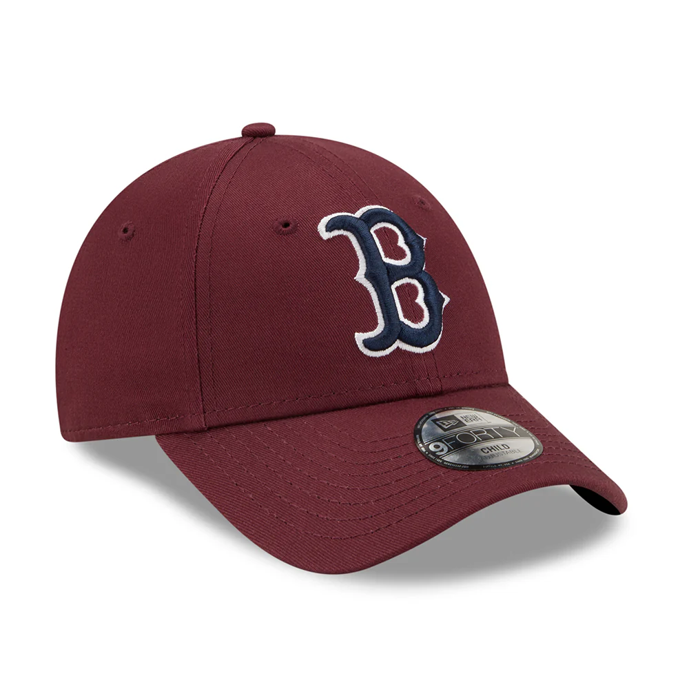 New Era Kinder 9FORTY Boston Red Sox Baseball Cap - MLB League Essential - Kastanienbraun-Marineblau - Image 3