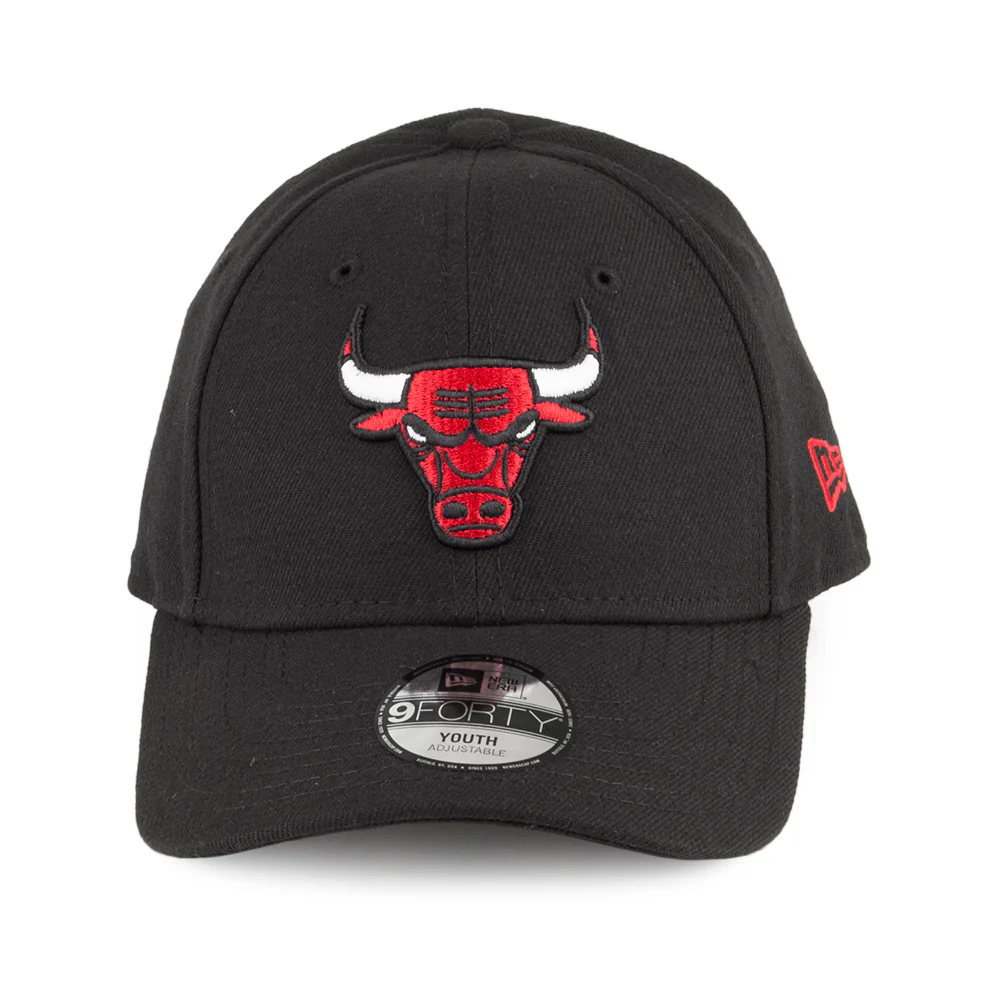 New Era Kinder 9FORTY Chicago Bulls Baseball Cap - NBA The League - Schwarz - Image 2