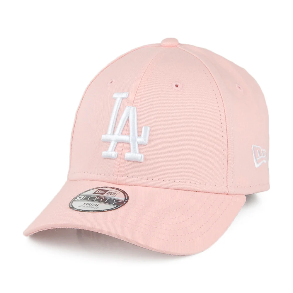 New Era Kinder 9FORTY L.A. Dodgers Baseball Cap - MLB League Essential II - Hellrosa