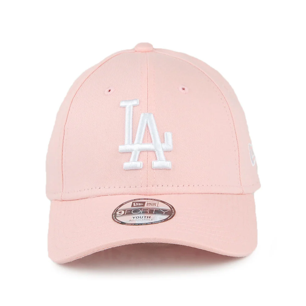 New Era Kinder 9FORTY L.A. Dodgers Baseball Cap - MLB League Essential II - Hellrosa - Image 2