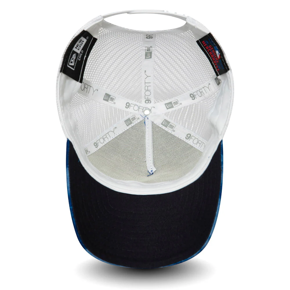 New Era Kinder 9FORTY L.A. Dodgers Trucker Cap - MLB Tie Dye - Marineblau - Image 5