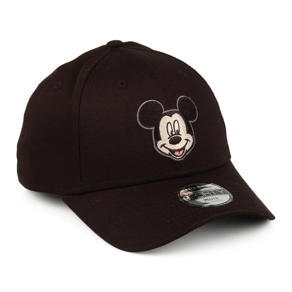 New Era Kinder 9FORTY Mickey Mouse Baseball Cap - Schwarz - Image 3