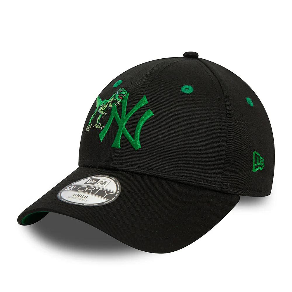 New Era Kinder 9FORTY New York Yankees Baseball Cap - MLB Graphic - Schwarz-Grün