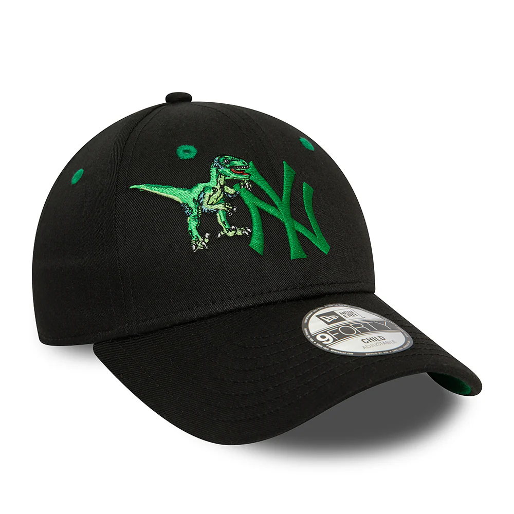 New Era Kinder 9FORTY New York Yankees Baseball Cap - MLB Graphic - Schwarz-Grün - Image 3