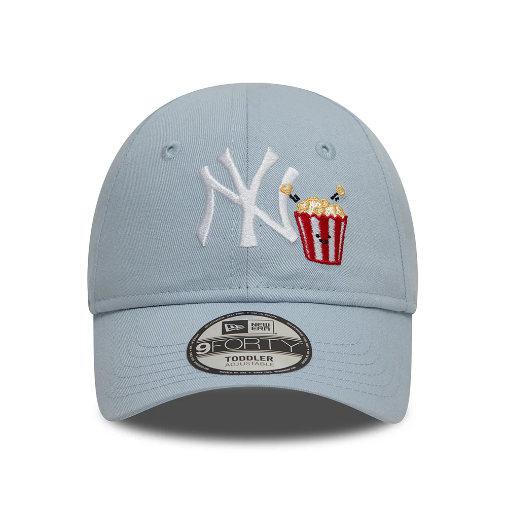 New Era Kinder 9FORTY New York Yankees Baseball Cap - MLB Icon - Hellblau-Weiß - Image 2