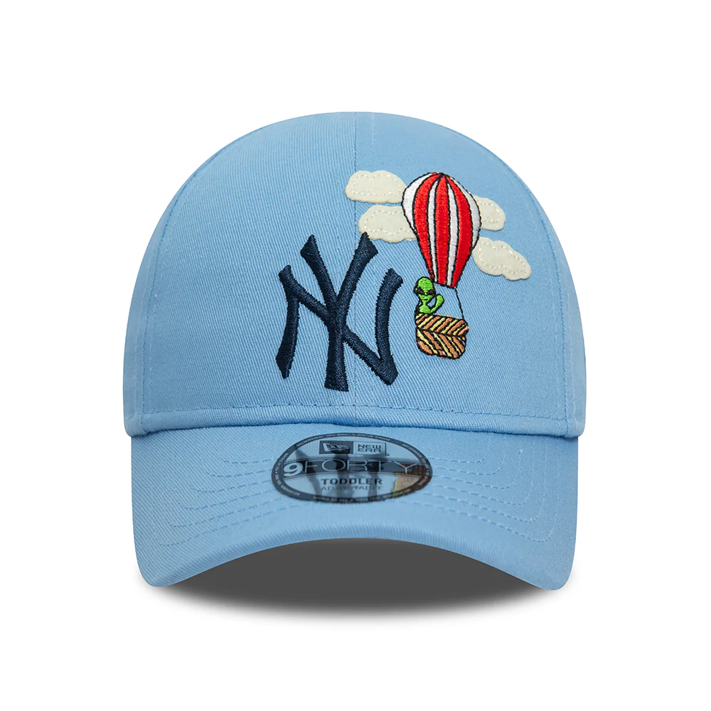 New Era Kinder 9FORTY New York Yankees Baseball Cap - MLB Icon - Himmelblau-Marineblau - Image 2