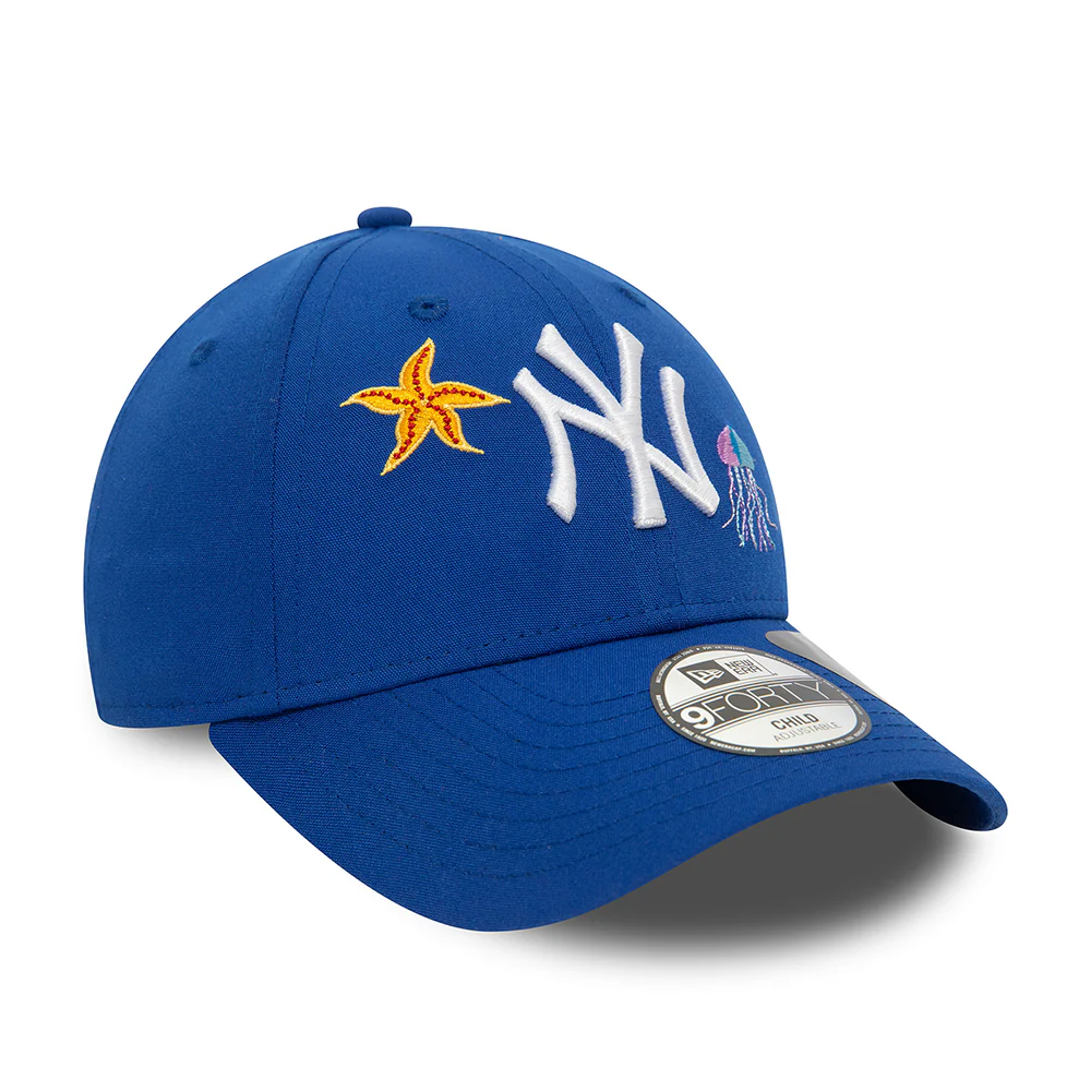 New Era Kinder 9FORTY New York Yankees Baseball Cap - MLB Icon Repreve - Blau-Weiß - Image 3