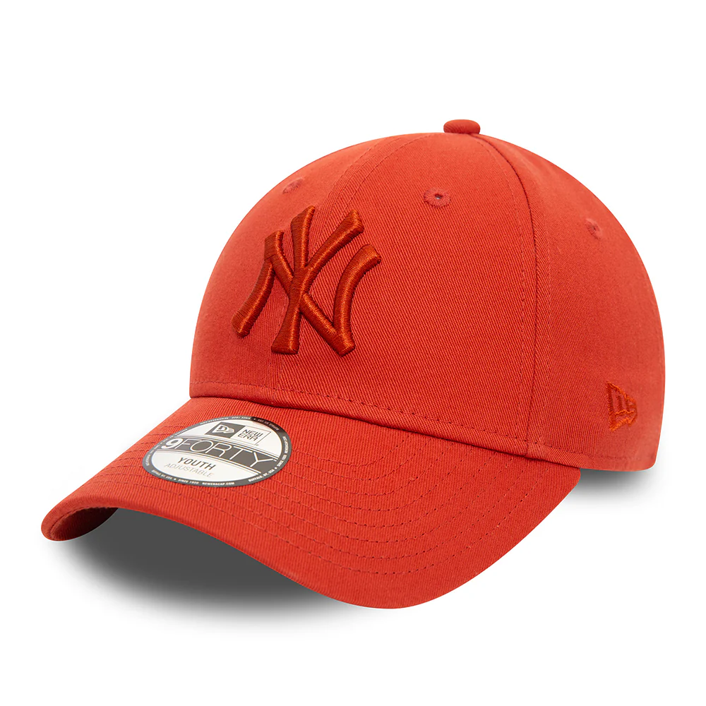 New Era Kinder 9FORTY New York Yankees Baseball Cap - MLB League Essential - Rostrot-Rostrot