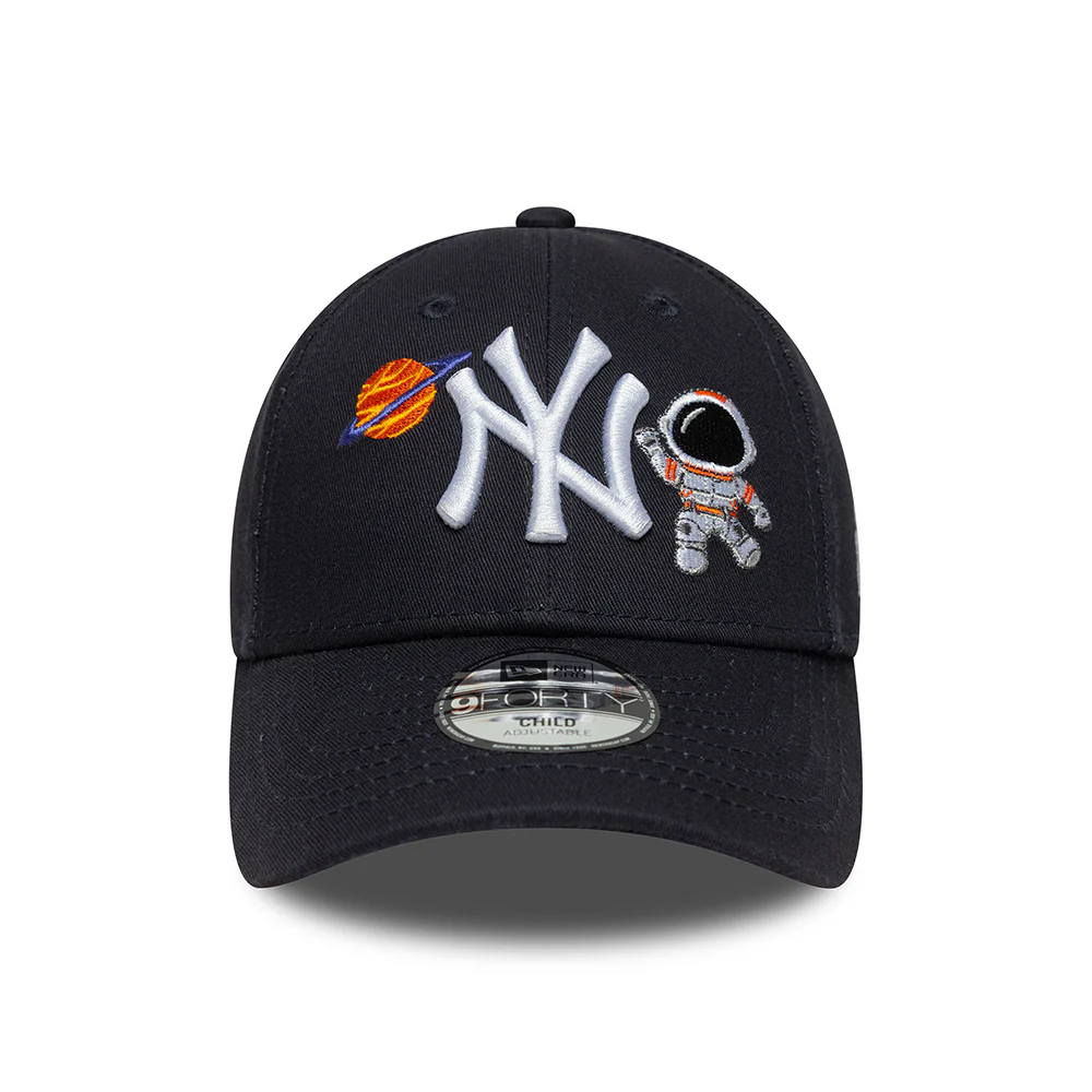 New Era Kinder 9FORTY New York Yankees Baseball Cap - MLB Space Icon - Marineblau - Image 2