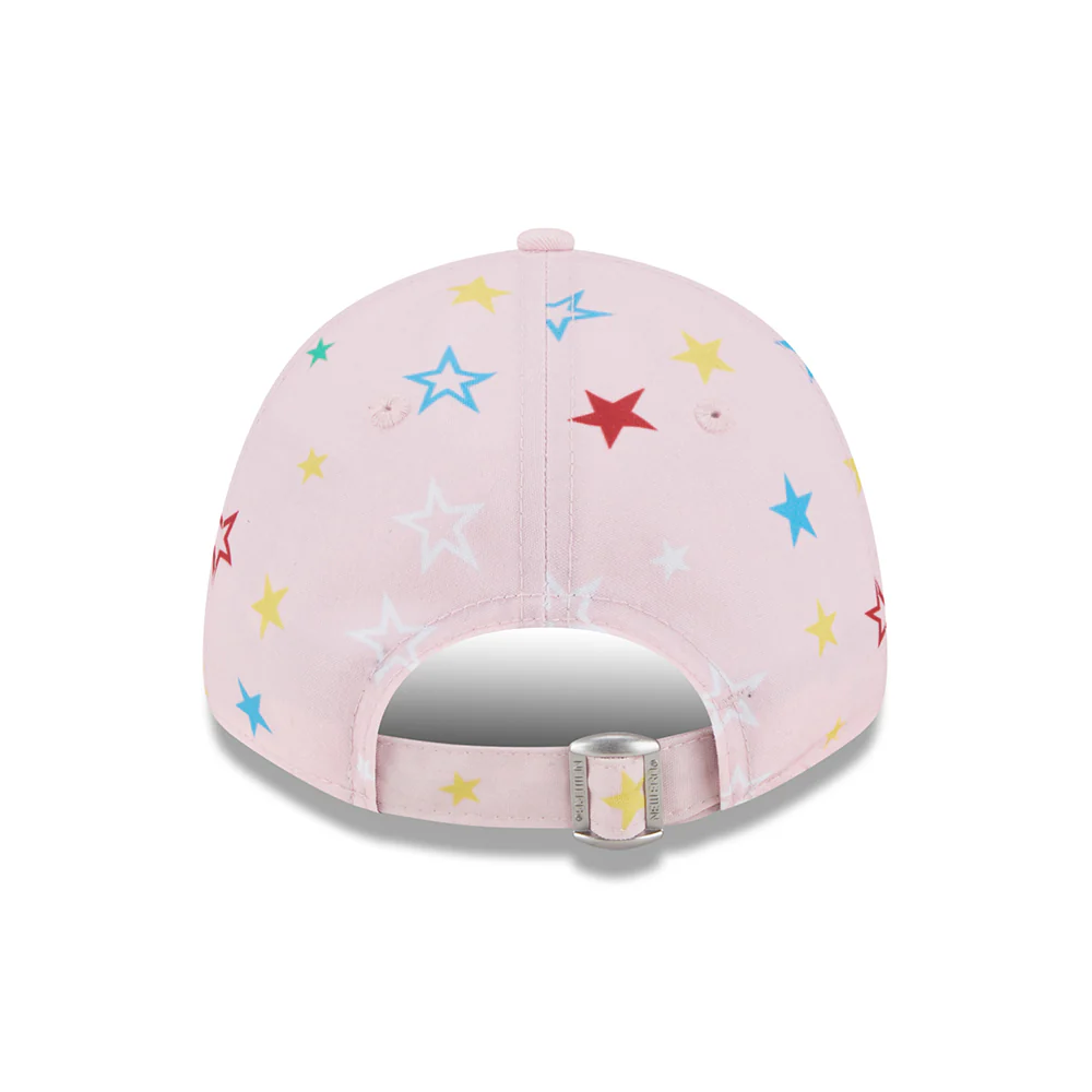 New Era Kinder 9FORTY New York Yankees Baseball Cap - MLB Star AOP - Pink-Weiß - Image 4