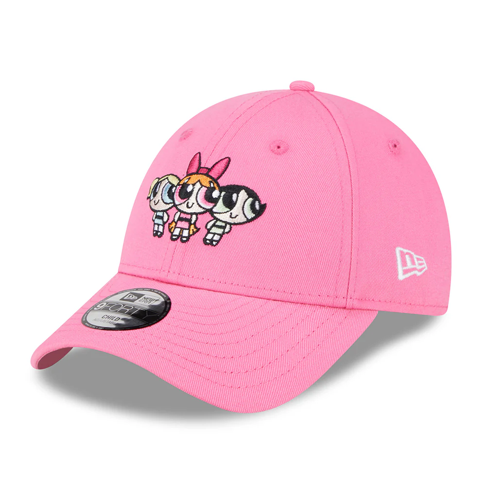 New Era Kinder 9FORTY Powerpuff Girls Baseball Cap - Character - Rosa