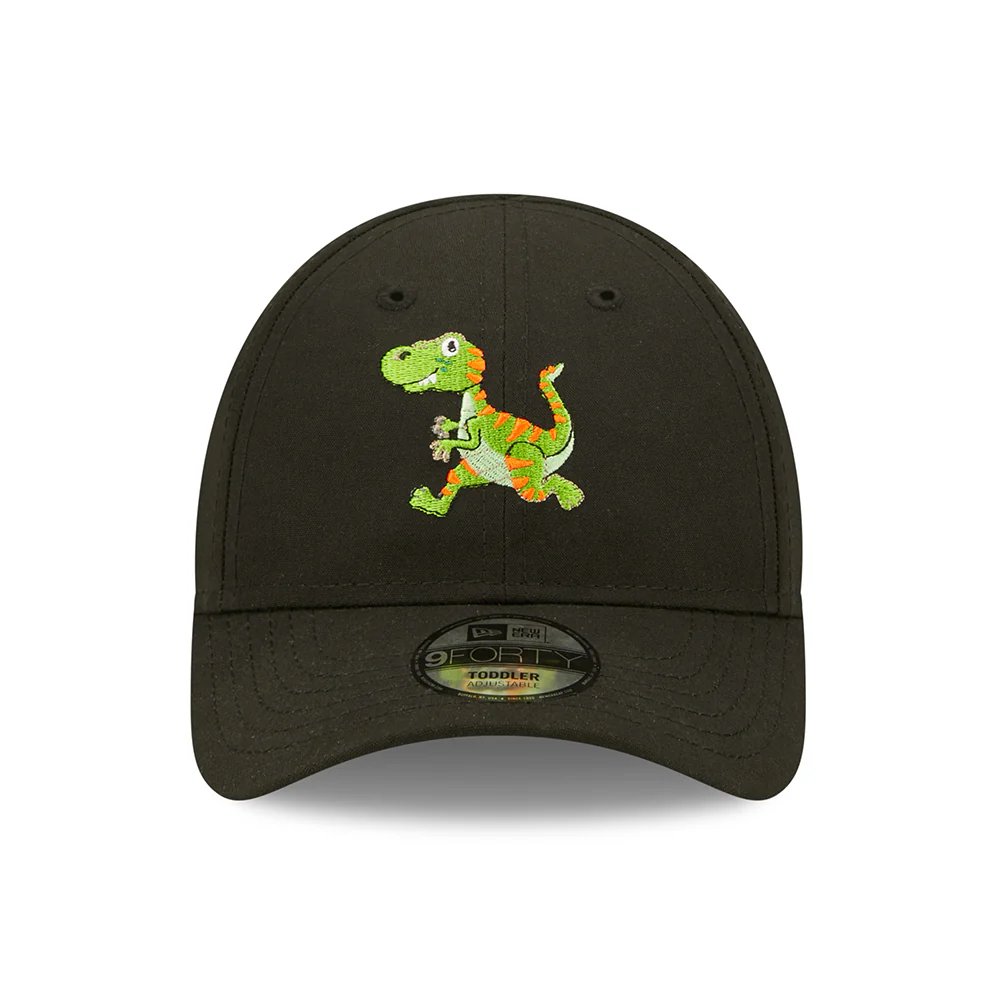 New Era Kinder 9FORTY Repreve Baseball Cap - Dino - Schwarz - Image 2