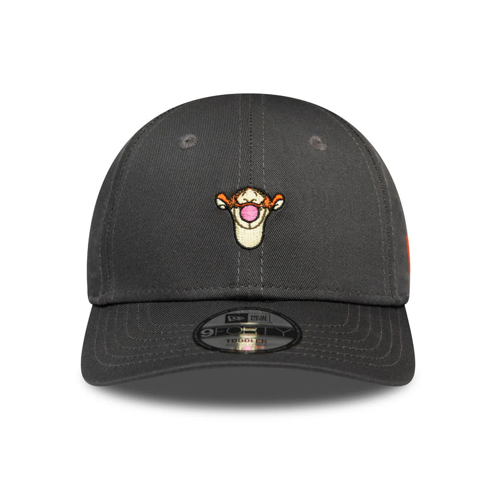 New Era Kinder 9FORTY Tigger Baseball Cap - Disney Character - Graphitgrau - Image 2
