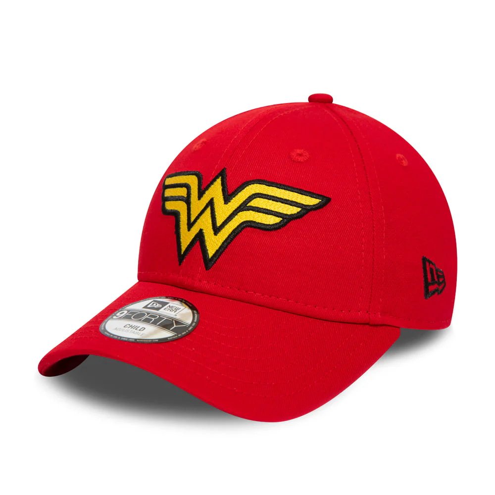 New Era Kinder 9FORTY Wonder Woman Baseball Cap - Rot