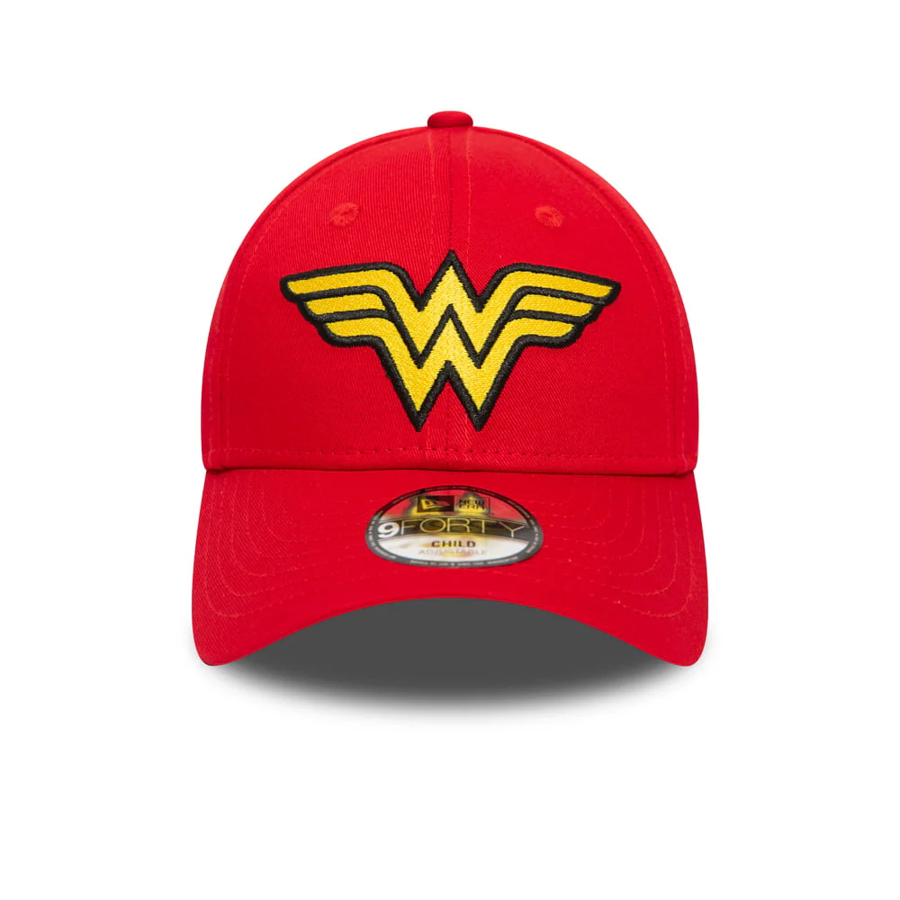 New Era Kinder 9FORTY Wonder Woman Baseball Cap - Rot - Image 2