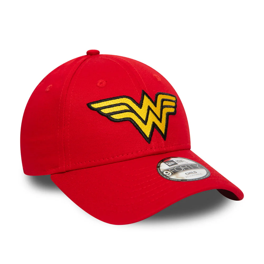 New Era Kinder 9FORTY Wonder Woman Baseball Cap - Rot - Image 3