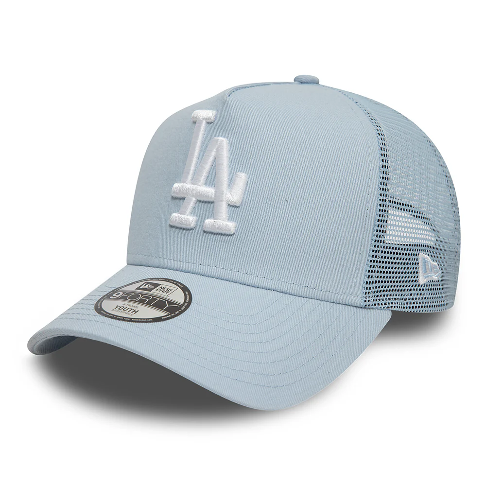 New Era Kinder A-Frame L.A. Dodgers Trucker Cap - MLB League Essential II - Hellblau-Weiß