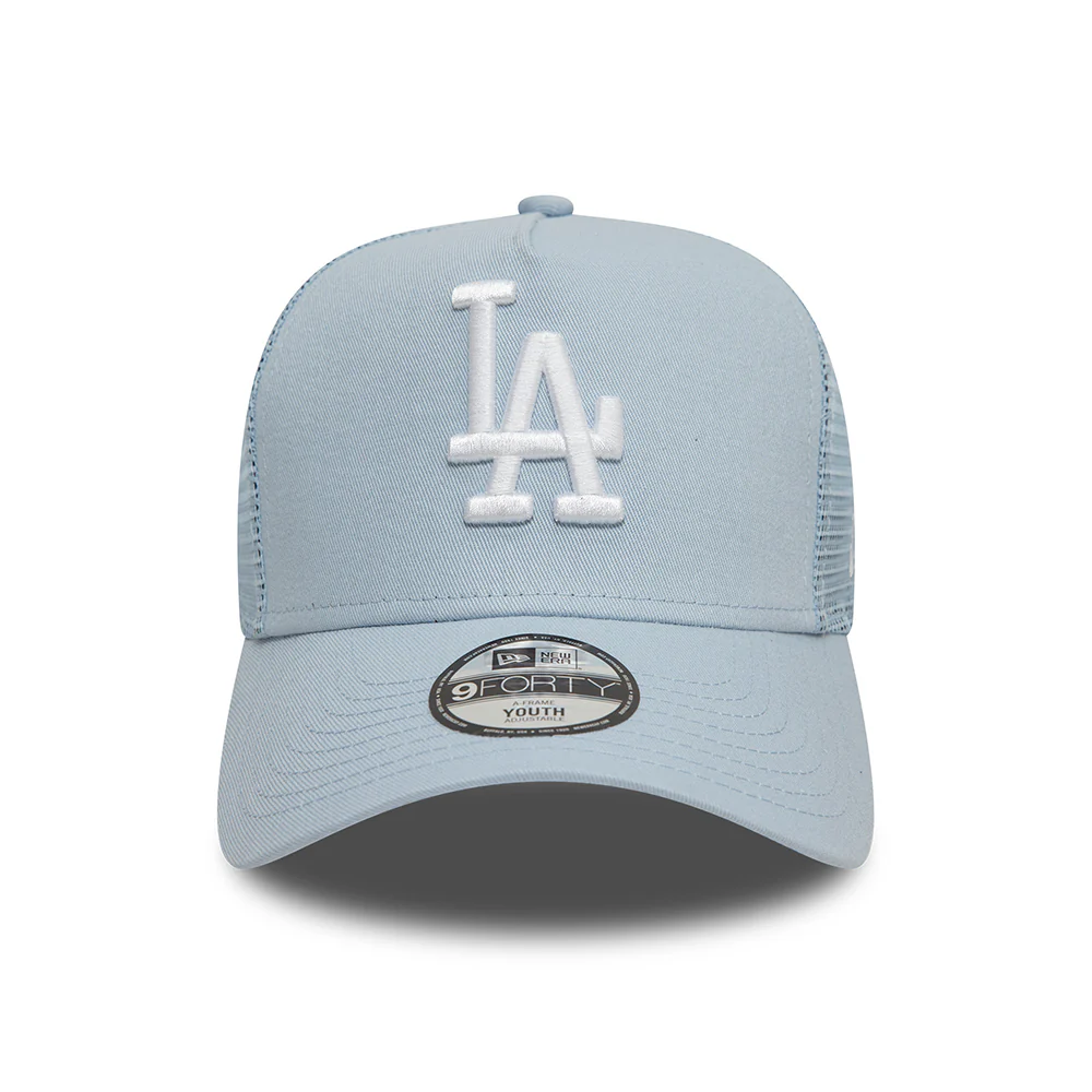 New Era Kinder A-Frame L.A. Dodgers Trucker Cap - MLB League Essential II - Hellblau-Weiß - Image 2
