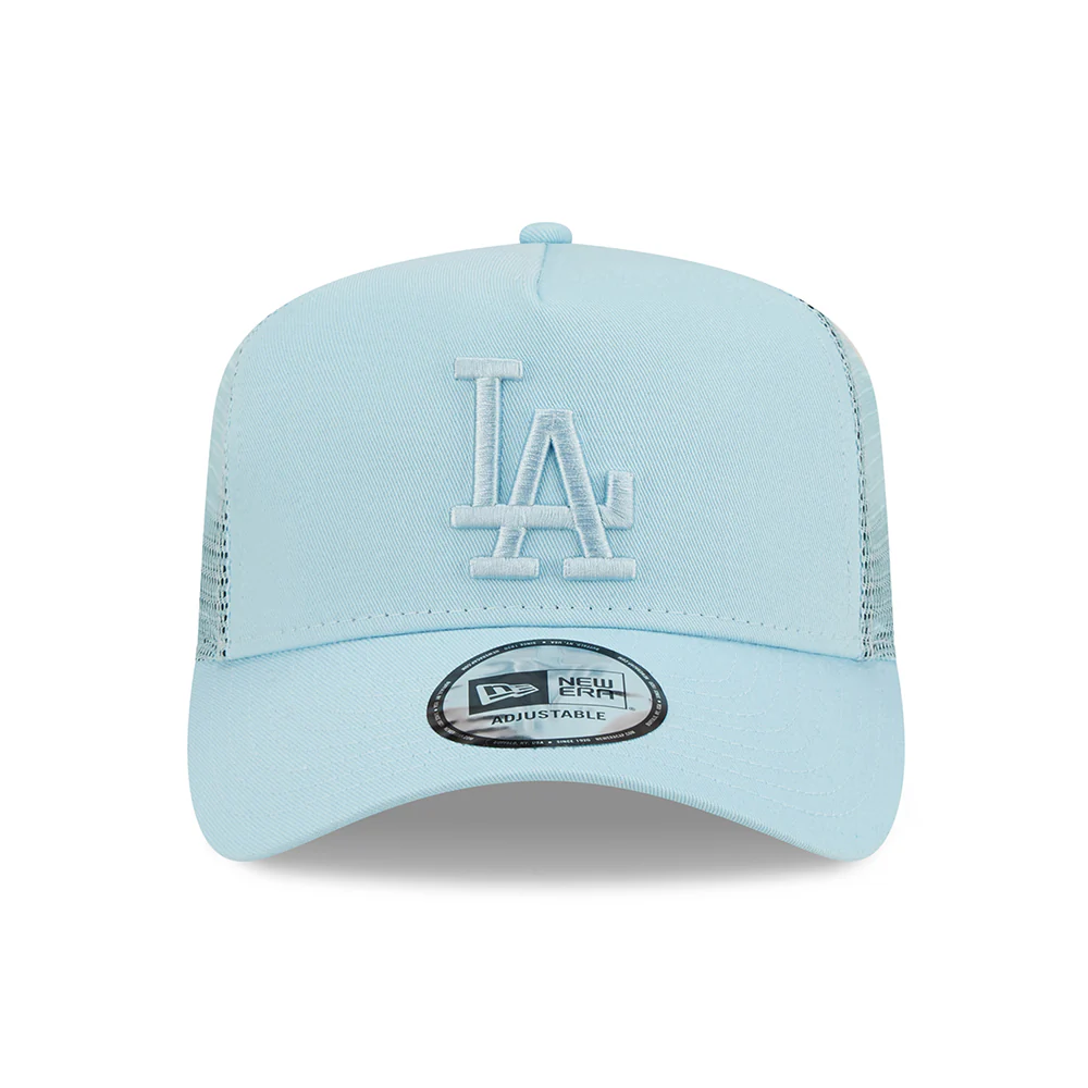 New Era Kinder A-Frame L.A. Dodgers Trucker Cap - MLB Tonal Mesh - Hellblau - Image 2