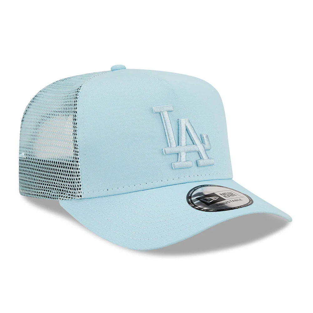 New Era Kinder A-Frame L.A. Dodgers Trucker Cap - MLB Tonal Mesh - Hellblau - Image 3