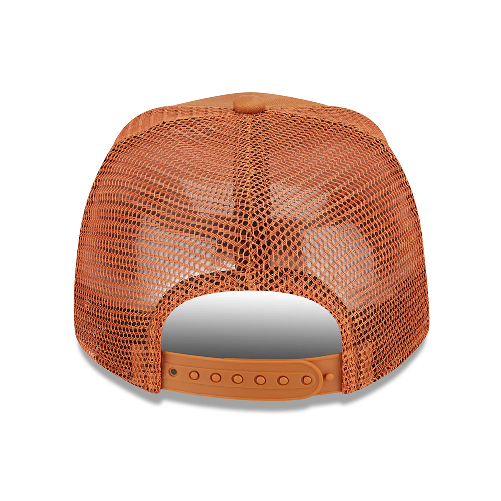 New Era Kinder A-Frame L.A. Dodgers Trucker Cap - MLB Tonal Mesh - Verbranntes Orange - Image 4
