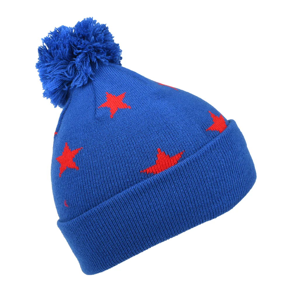 New Era Kinder Star Superman Bommelmütze - Blau-Rot - Image 2