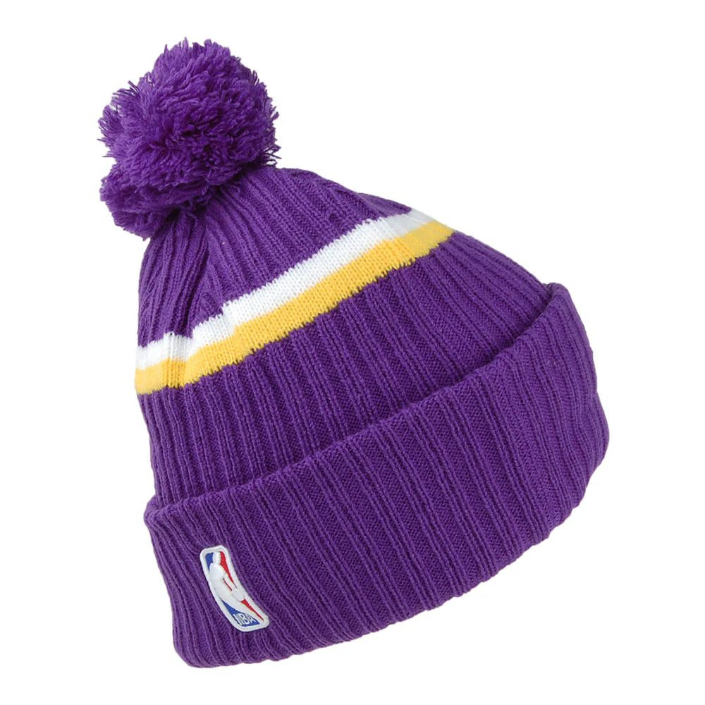 New Era Knit Cuff L.A. Lakers Bommelmütze - NBA Draft OTC - Lila - Image 2