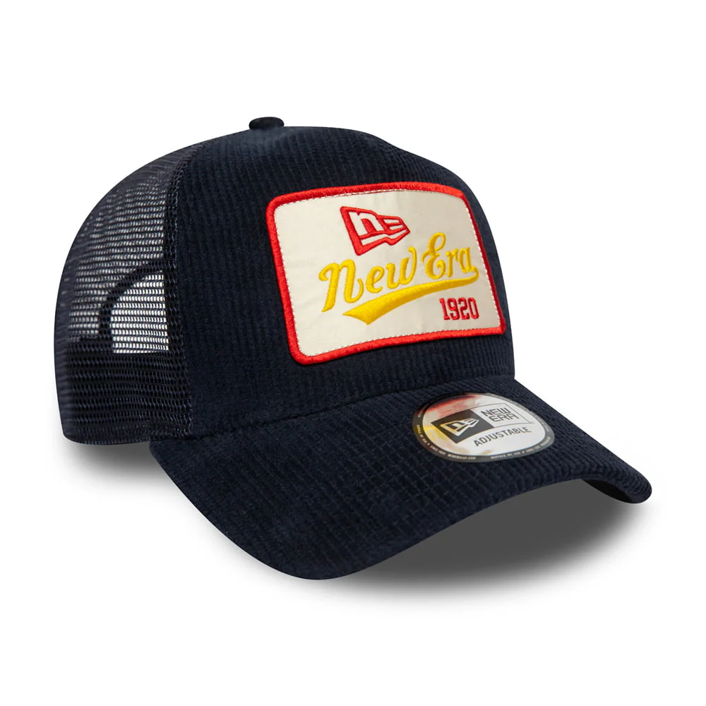 New Era Kord Trucker Cap Fabric Patch - Marineblau - Image 3