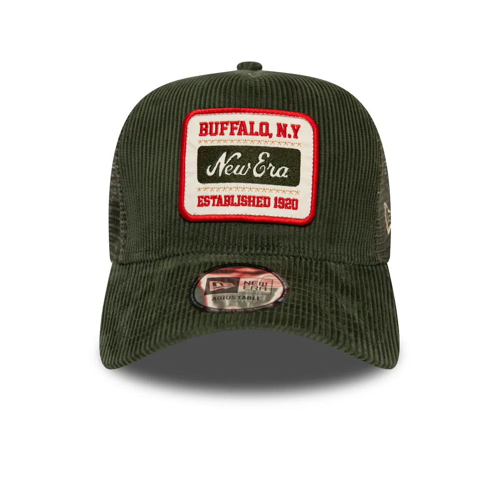 New Era Kord Trucker Cap Fabric Patch - Olivgrün - Image 2