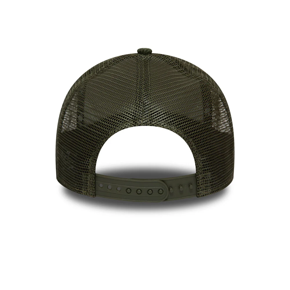 New Era Kord Trucker Cap Fabric Patch - Olivgrün - Image 4
