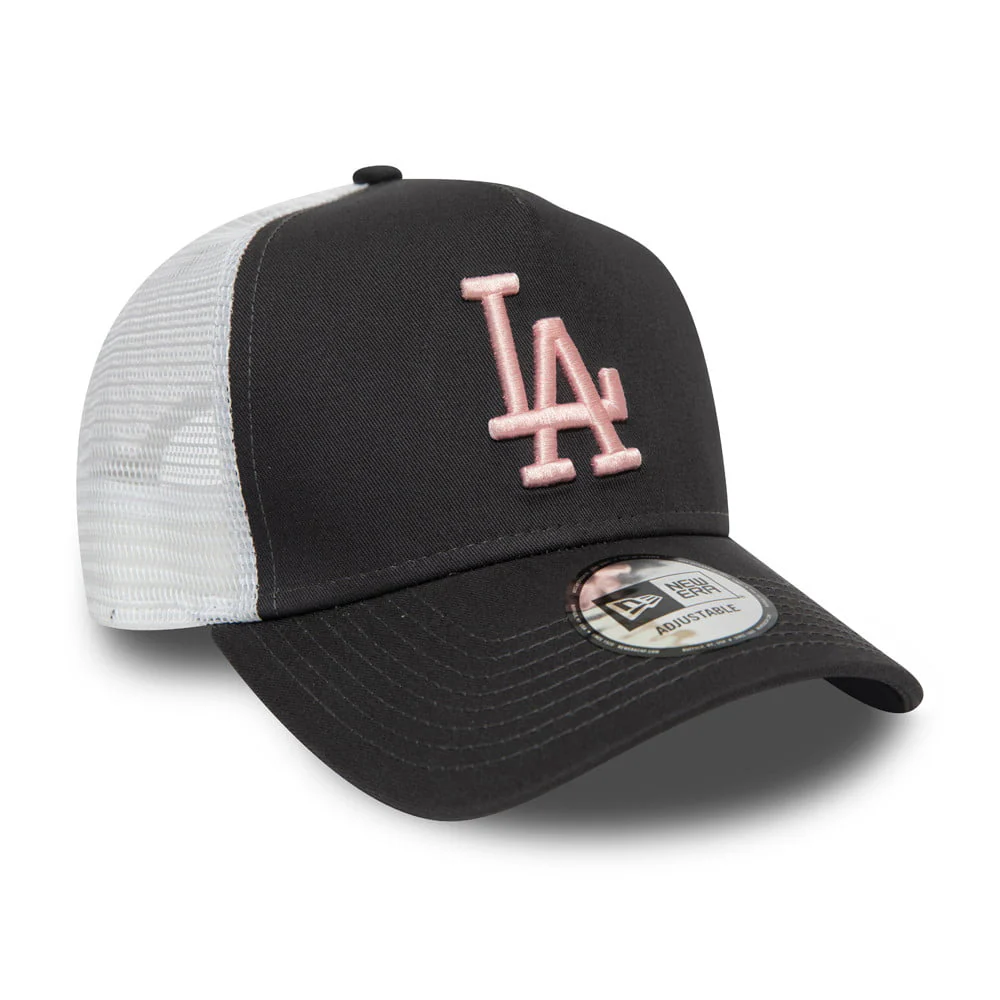 New Era L.A. Dodgers Trucker Cap MLB League Essential - Grau-Pink - Image 3