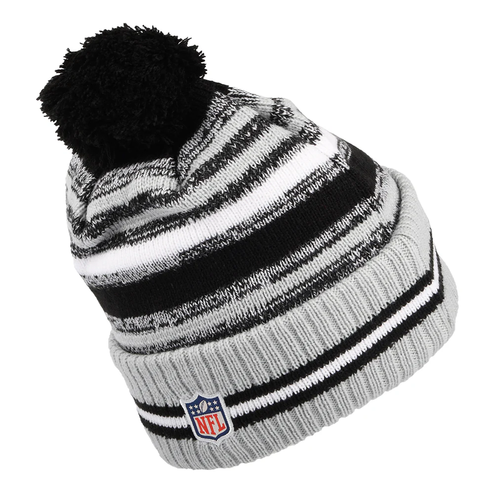 New Era Las Vegas Raiders Bommelmütze - NFL Sport Knit OTC - Schwarz-Grau - Image 2
