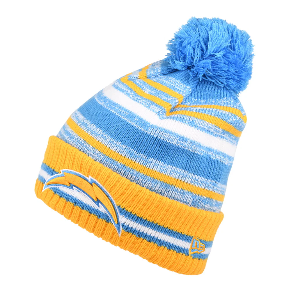New Era Los Angeles Chargers Bommelmütze - NFL Sport Knit OTC - Blau-Gold