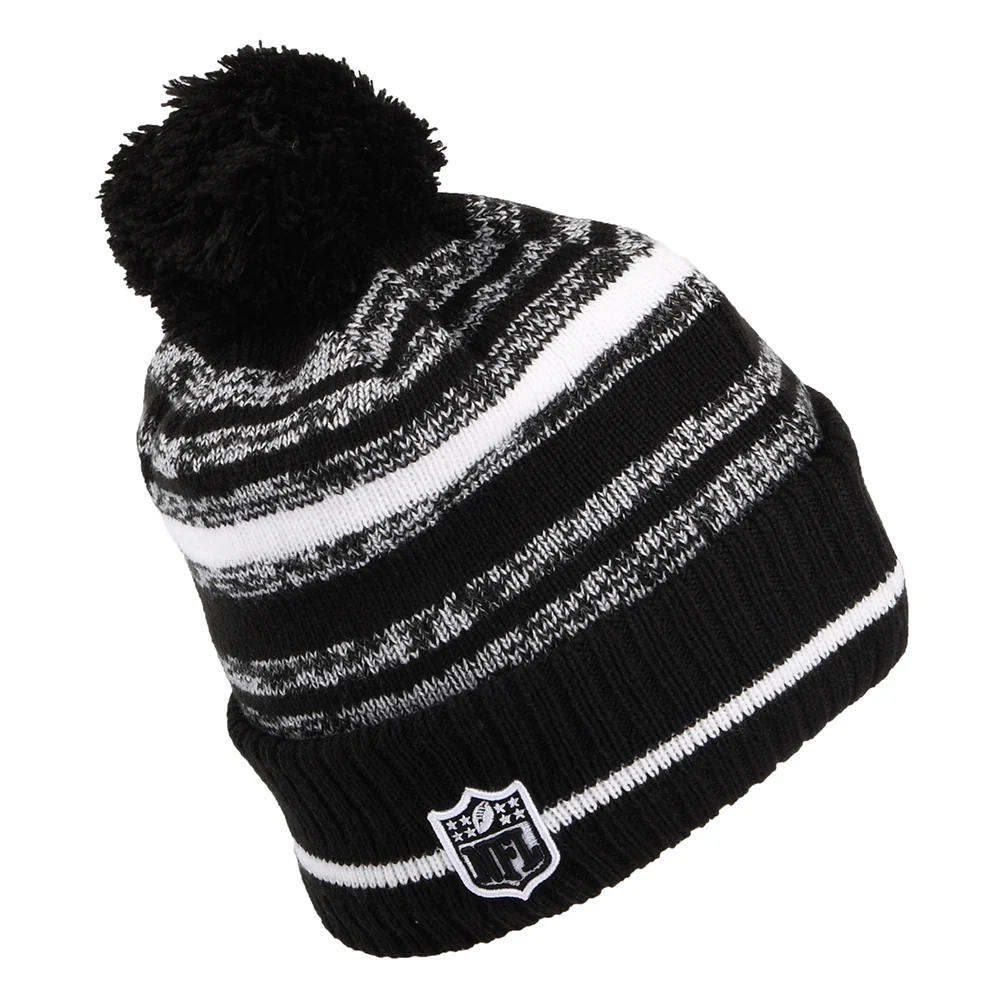 New Era Miami Dolphins Bommelmütze - NFL Sport Knit - Schwarz-Weiß - Image 2