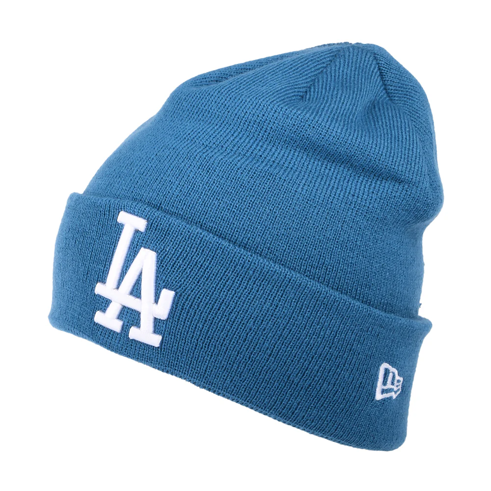 New Era mit Umschlag L.A. Dodgers Beanie Mütze MLB League Essential - Petrol-Weiß