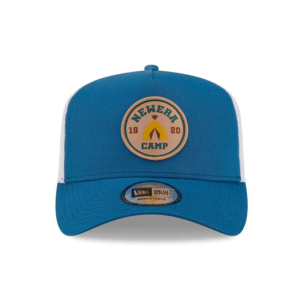 New Era NE Camp Patch A-Frame Trucker Cap - Petrol - Image 2
