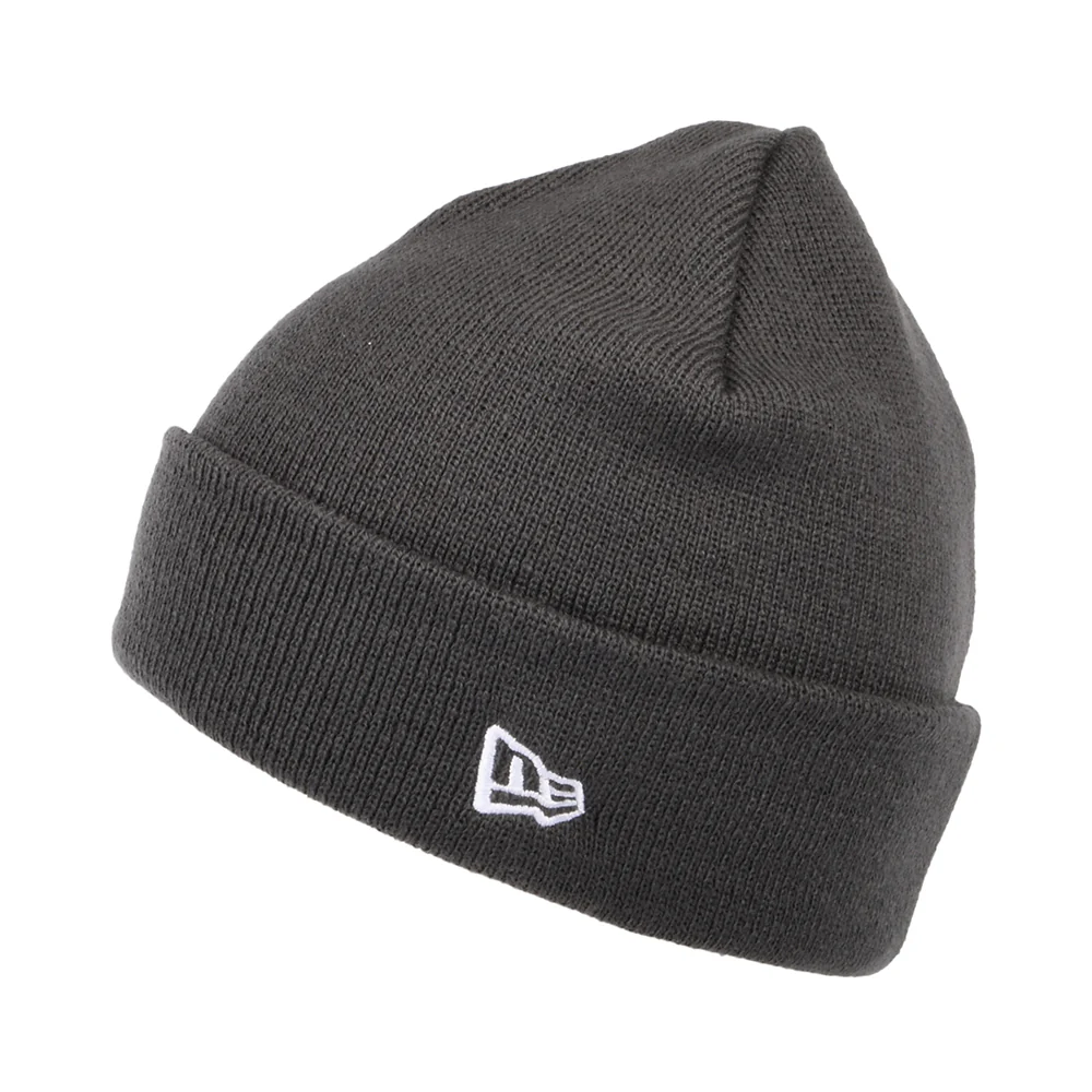 New Era NE Pop Short mit Umschlag Beanie Mütze - Graphitgrau
