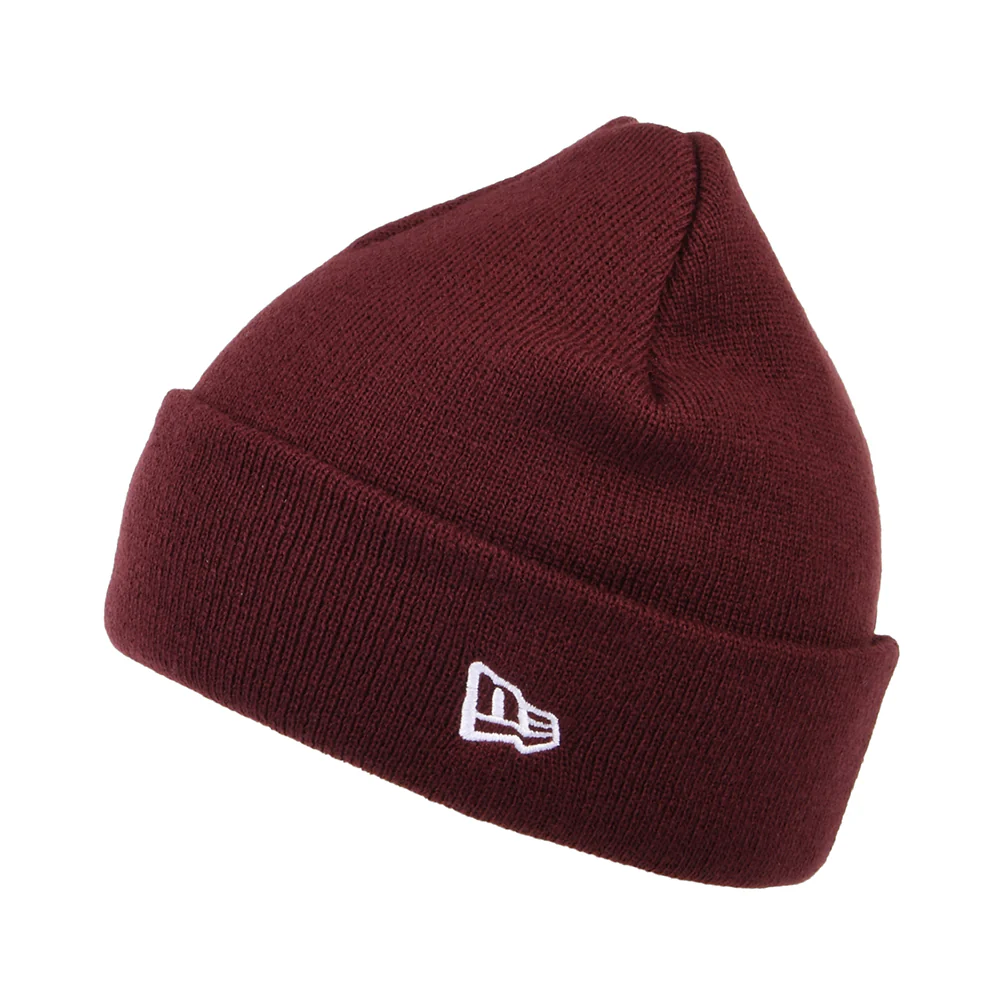 New Era NE Pop Short mit Umschlag Beanie Mütze - Kastanienbraun