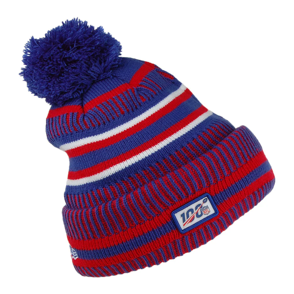 New Era New York Giants Bommelmütze - NFL On Field Knit - Rot-Blau - Image 2