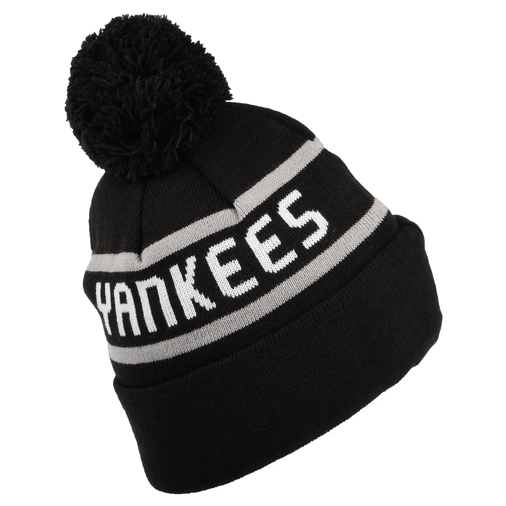 New Era New York Yankees Bommelmütze - MLB Jake Cuff Knit - Schwarz - Image 2