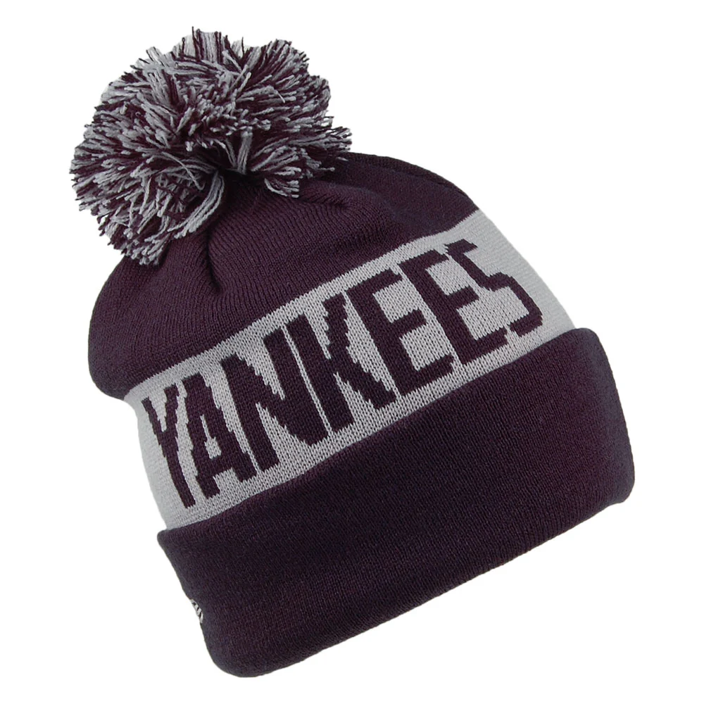 New Era New York Yankees Bommelmütze - MLB Team Tonal Knit - Marineblau-Grau - Image 2