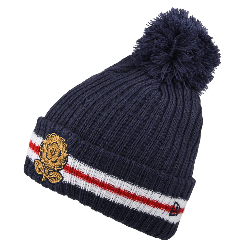 New Era Rugby Football Union Bommelmütze - Heritage - Marineblau