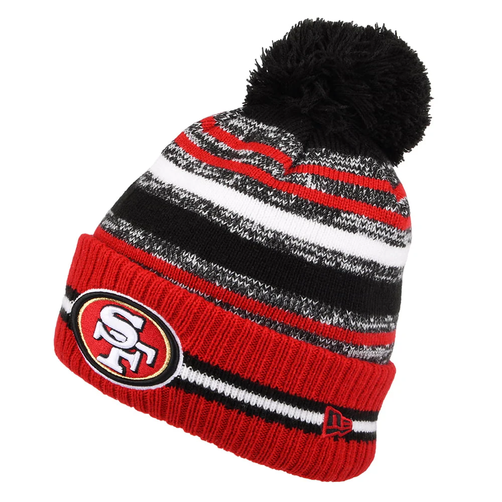 New Era San Francisco 49ers Bommelmütze - NFL Sport Knit OTC - Rot-Schwarz
