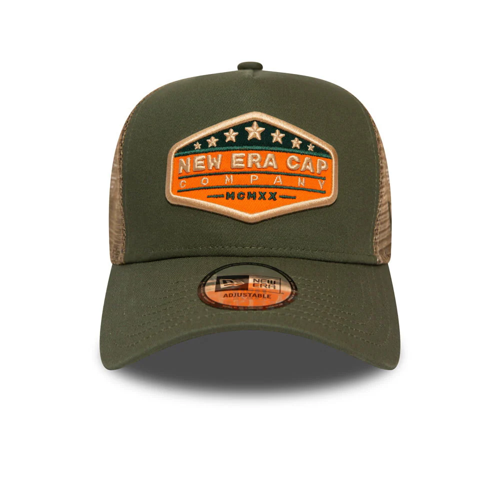 New Era Star Patch Trucker Cap - Olivgrün - Image 2